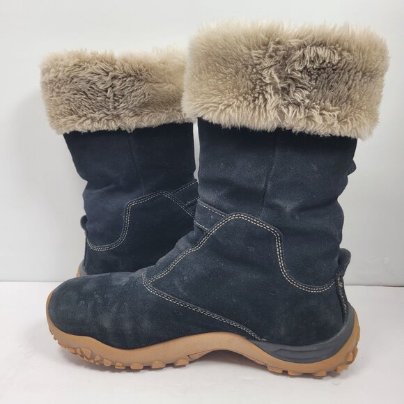 Salomon Lhasa Women's Black Suede Winter Boots US Size 9 - Picture 6 of 12